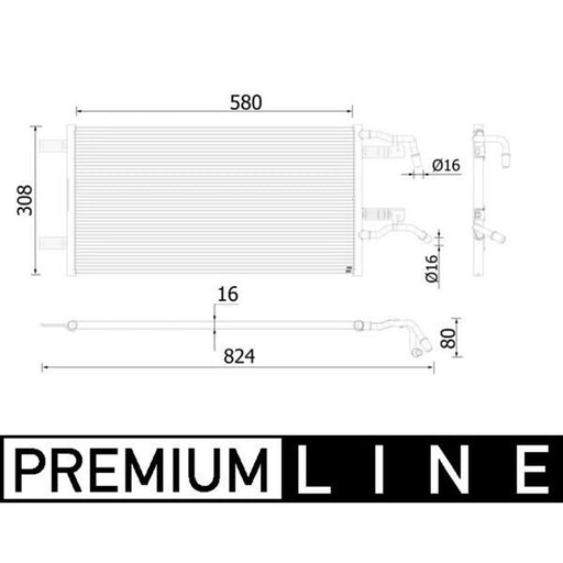 Mahle Engine Radiator fits BMW 2 Active Tourer 2014-2021