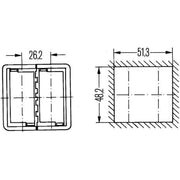 Hella Carrier Frame 8HG Centre 8HG 716 735-001 0255345-1 8HG 716 735-001