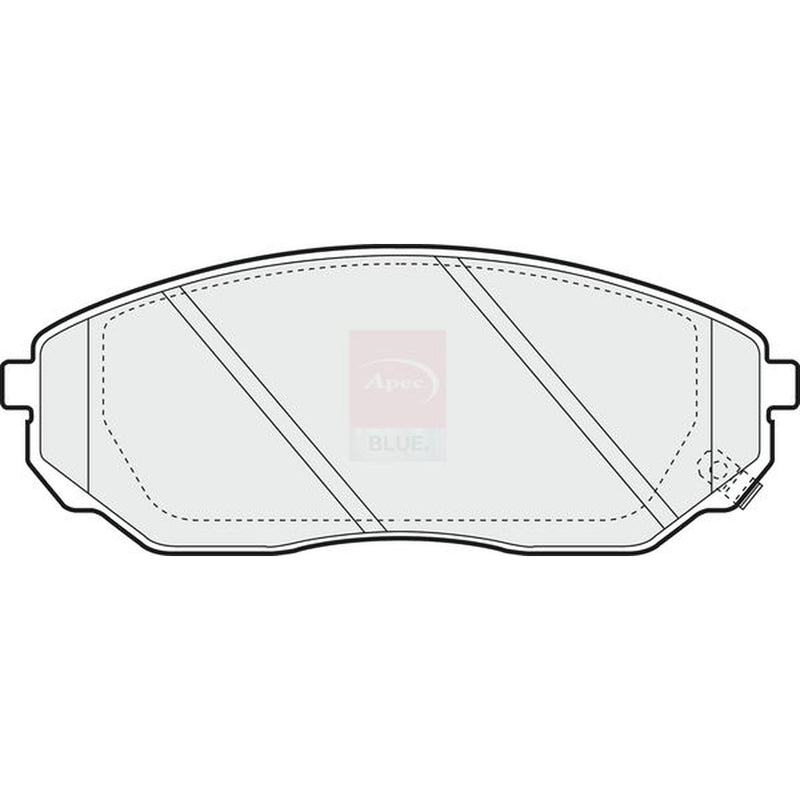 Apec Front Brake Pad Set fits Kia Sorento I 2002-2011 2.4 2.5 3.5