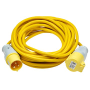 Defender E85123 Arctic Extension Lead, Yellow, 16A, 2.5mm², 10m - E85123 - image 1