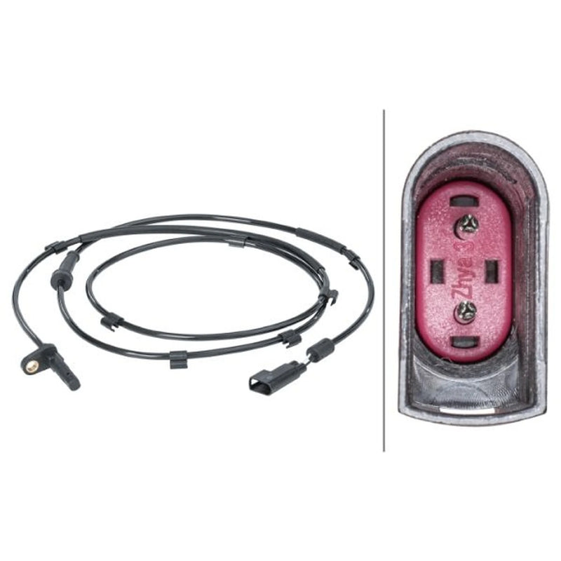 Hella ABS Wheel Speed Sensor Rear fits Ford Transit 2006-2014 2.2 2.4 3.2
