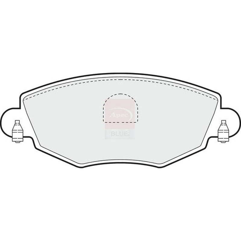 Apec Front Brake Pad Set fits Ford Mondeo 2000-2007 1.8 2.0 2.2 2.5 3.0