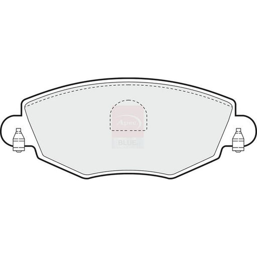 Apec Front Brake Pad Set fits Ford Mondeo 2000-2007 1.8 2.0 2.2 2.5 3.0