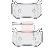 Apec Rear Brake Pad Set fits Alfa Romeo Giulia 2015 on 2.9