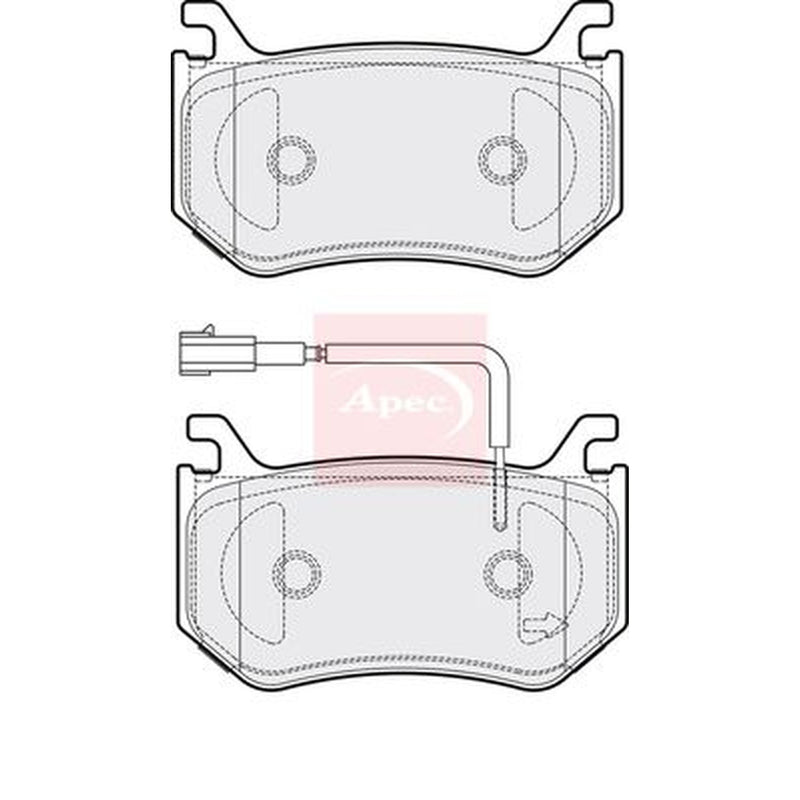 Apec Rear Brake Pad Set fits Alfa Romeo Giulia 2015 on 2.9