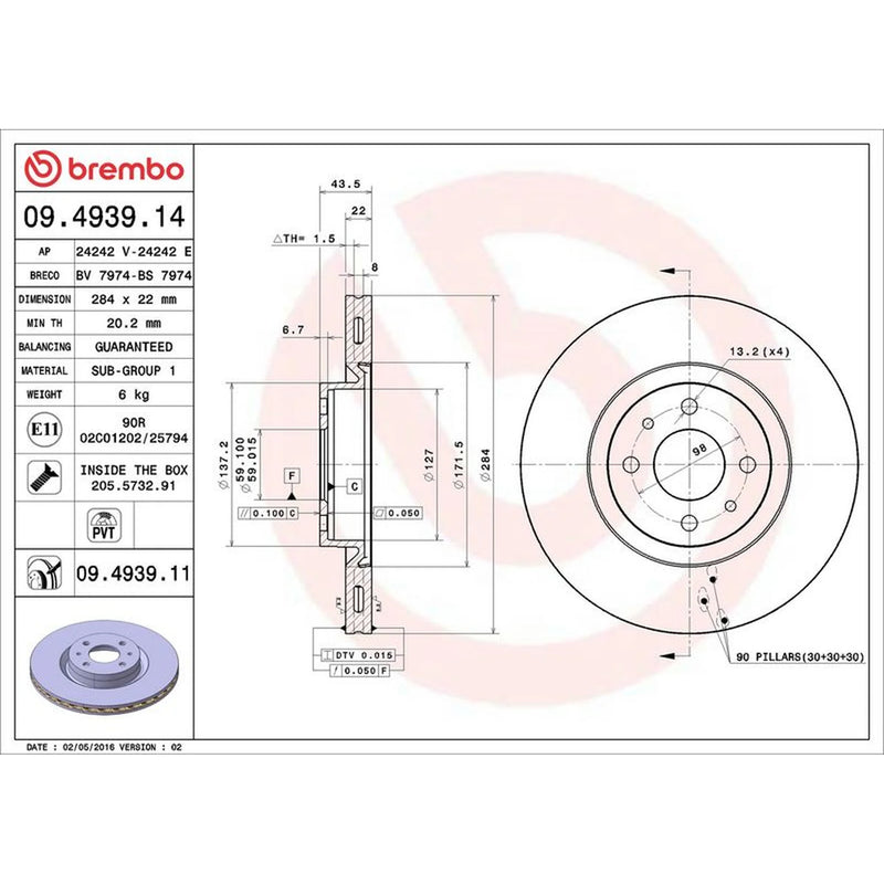 Brembo Front & Rear Brake Discs & Pads fits Alfa Romeo 155 1992-1997 2.0 2.5