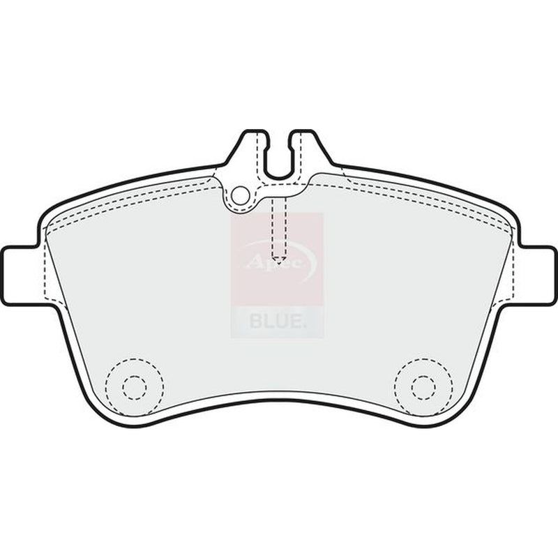 Apec Front Brake Pad Set fits Mercedes-Benz A-Class 2004-2012