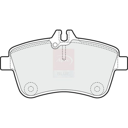 Apec Front Brake Pad Set fits Mercedes-Benz A-Class 2004-2012