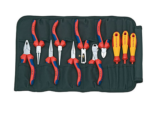 Knipex Pliers & Screwdriver Set in Tool Roll, 11 Piece Knipex - Dynamic Drive