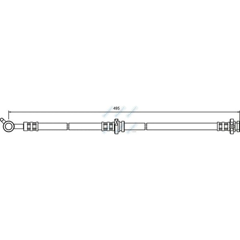 Apec Brake Hydraulic Hose Line Rear Right BHO4243