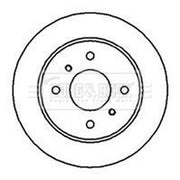 Borg & Beck Rear Brake Discs & Pads fits Nissan Almera 2000-2006 1.5 1.8 2.2