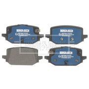 Borg & Beck Rear Brake Vented Discs & Pads fits Nissan X-Trail IV 2022 on 1.5