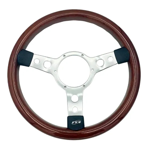 Mountney Traditional 13.5" 3 Spoke Semi-Dished Woodrim Steering Wheel Mountney Classic - Mountney Classic