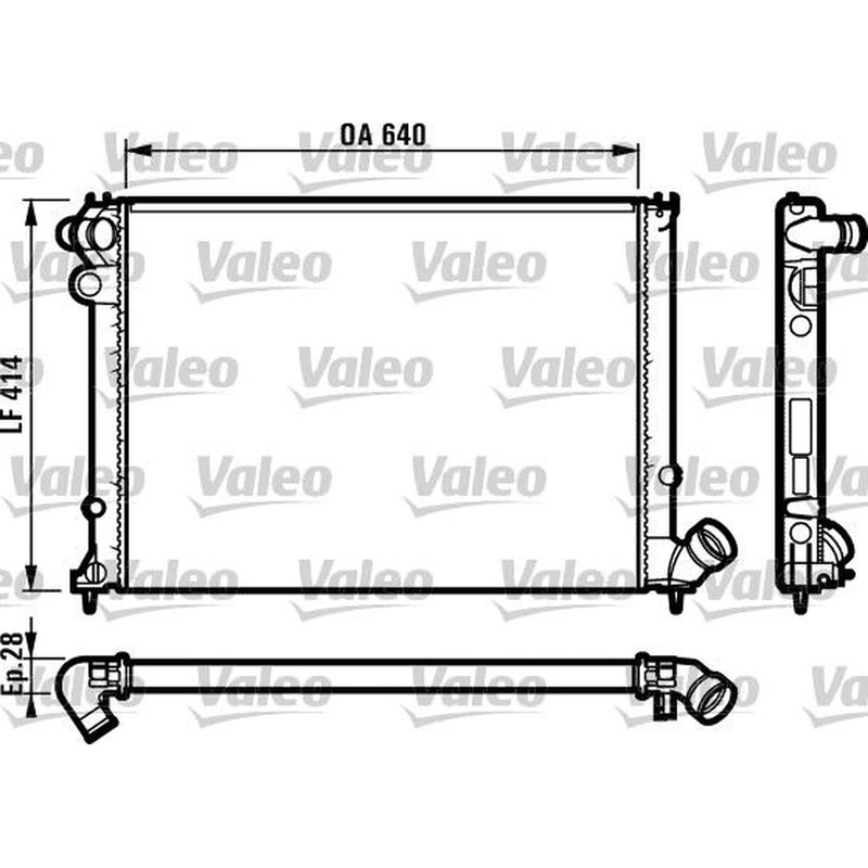 Valeo Engine Radiator 731381