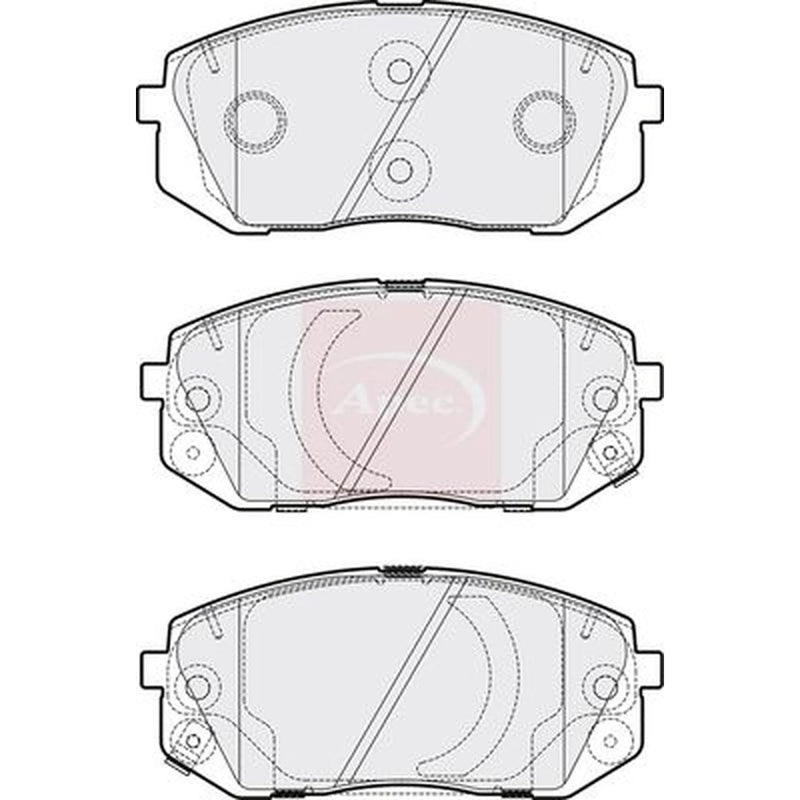 Apec Front Brake Pad Set PAD2193
