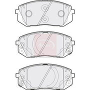 Apec Front Brake Vented Discs & Pads fits Hyundai Kona 2017-2023 1.0
