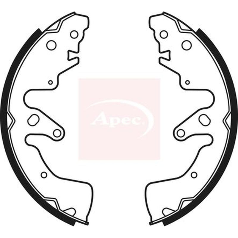 Apec Brake Shoe Set Axle Kit fits Suzuki Grand Vitara II 2005-2015 1.6 1.9 2.0