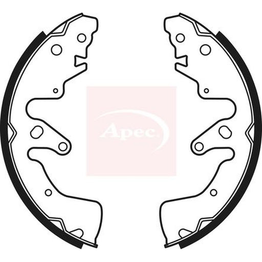 Apec Brake Shoe Set Axle Kit fits Suzuki Grand Vitara II 2005-2015 1.6 1.9 2.0