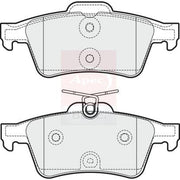 Apec Rear Brake Pad Set fits Peugeot 508 I 2010-2018 1.6 2.0 2.2