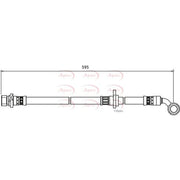 Apec Brake Hydraulic Hose Line Front Right fits Honda Cr-V 2001-2007 2.0 2.2