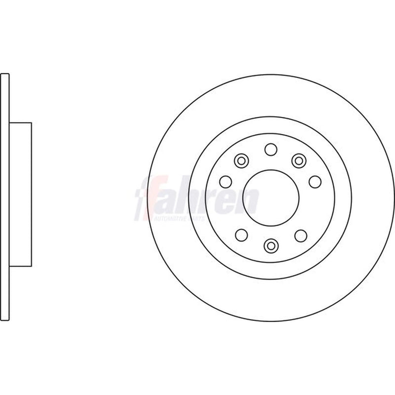 Fahren Front & Rear Brake Discs & Pads fits Citroën C4 Picasso II 2013 on 2.0