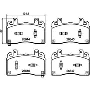 Mintex Front Brake Pad Set fits Alfa Romeo Tonale 2022 on 1.3 1.5 1.6