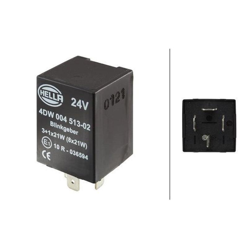 Hella Indicator Flasher Relay fits Mercedes-Benz T2/LN1 1986-1994