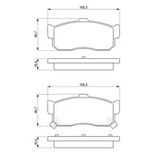 Bosch Front & Rear Pads fits Nissan Maxima / Maxima Qx V 2000-2003 2.0 3.0