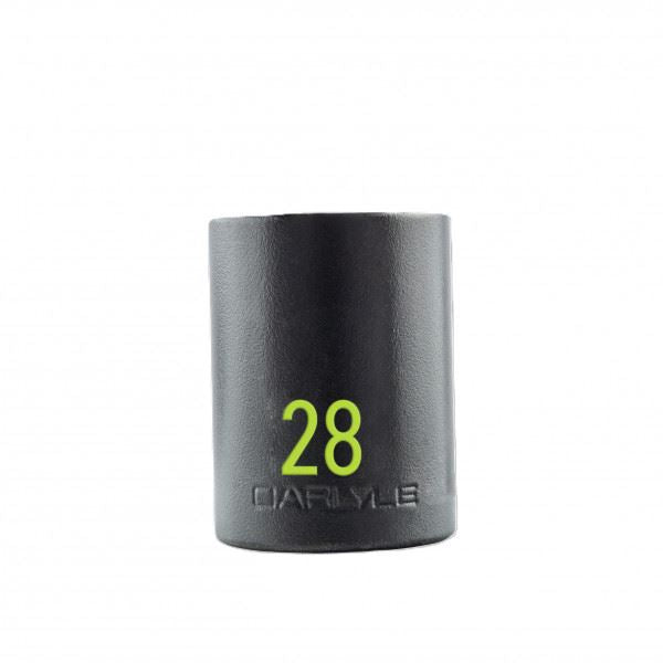 Carlyle Tools 1/2Dr 28mm 6Pt Standard Socket - image 1