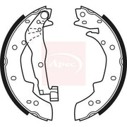 Apec Brake Shoe Set Axle Kit fits BMW 3 1982-1991