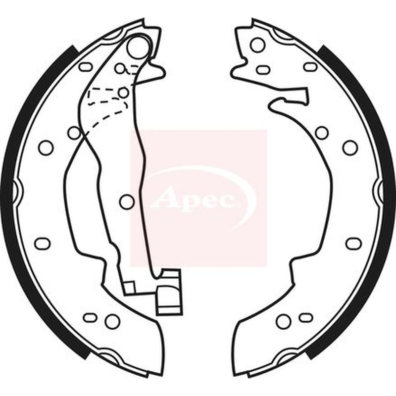 Apec Brake Shoe Set Axle Kit fits BMW 3 1982-1991