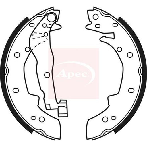 Apec Brake Shoe Set Axle Kit fits BMW 3 1982-1991