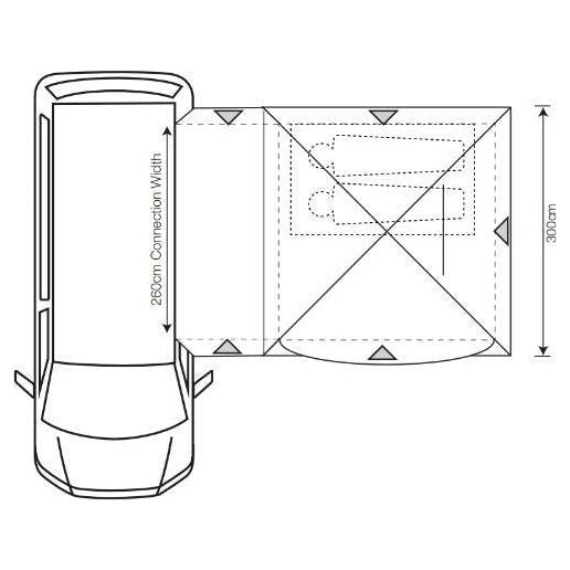 Outdoor Revolution Cayman DT (180-220) 2025 Driveaway Awning Outdoor Revolution - Dynamic Drive