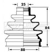 First Line Drive Shaft Bellow Kit Front Left fits Ford Ranger 1999-2006 2.5