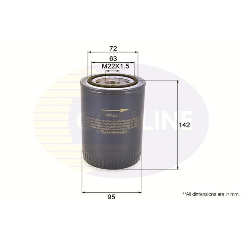 Comline Engine Oil Filter fits Citroën Relay III 2006-2015 3.0