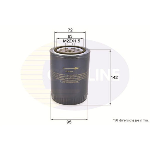 Comline Engine Oil Filter fits Citroën Relay III 2006-2015 3.0