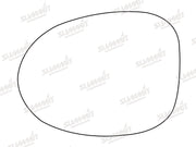 Summit Stick-On Standard Mirror Glass fits Renault Twingo LHS Summit - Bars 4 Cars