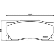 Mintex Front & Rear Pads fits Jaguar Xk II 2006-2014 3.6 4.2 5.0