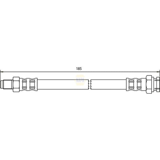 NAPA Brake Hydraulic Hose Line outer NBH1414