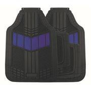 Streetwize Car Black Carpet Floor Mats Blue Heel Pad Universal Fit - SWCM137
