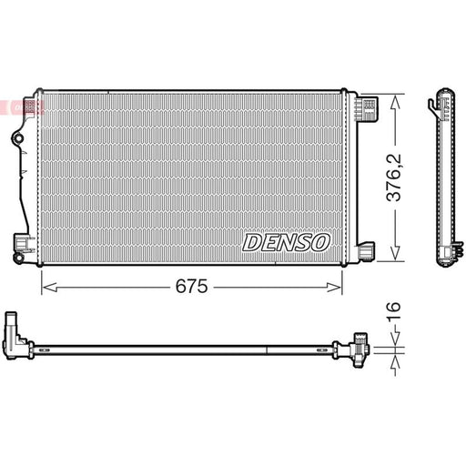 Denso Engine Radiator fits Toyota C-Hr 2016 on 1.2