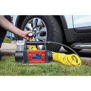 Sealey Tyre Inflator/Mini Air Compressor 12V Heavy-Duty MAC06 Sealey - Dynamic Drive