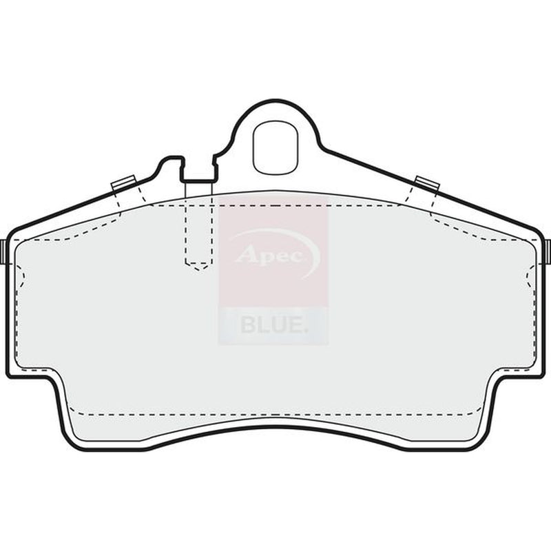Apec Front & Rear Pads fits Porsche Boxster 1996-2004 2.5 2.7