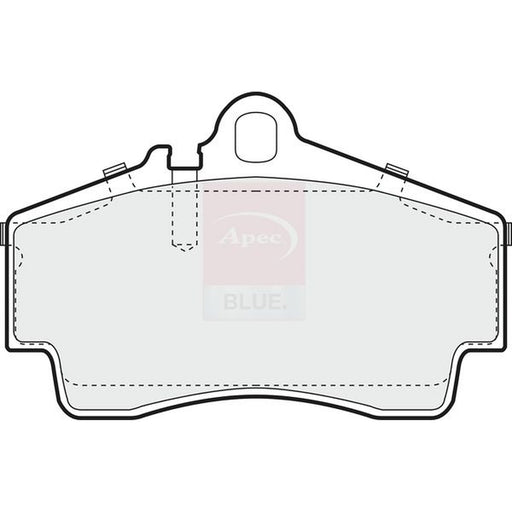 Apec Rear Brake Pad Set fits Porsche 911 1997-2008 3.4 3.6