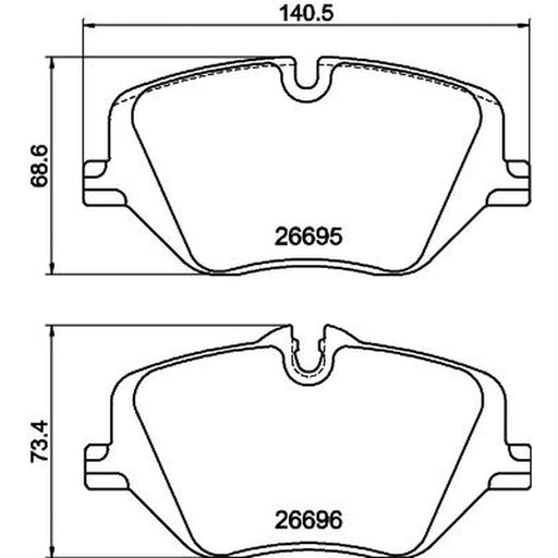Mintex Front Brake Pad Set fits BMW 1 2024 on