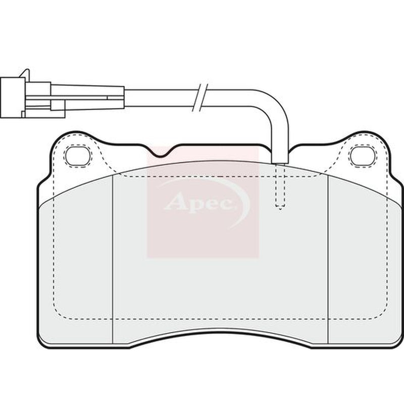 Apec Front Brake Pad Set fits Alfa Romeo 147 2003-2010 3.2