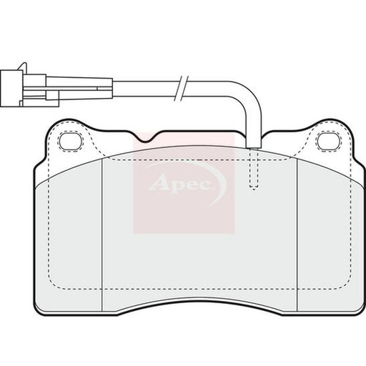Apec Front Brake Pad Set fits Alfa Romeo 147 2003-2010 3.2