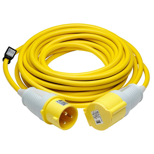 Defender E85240 110V Extension Lead, Yellow, 4mm², 32A, 14m - E85240 - image 1