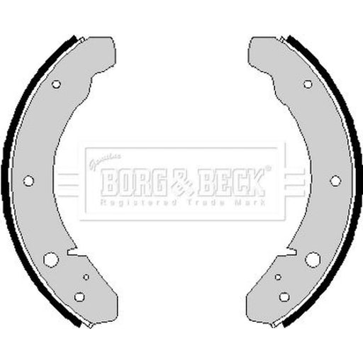 Borg & Beck Brake Shoe Set Axle Kit BBS6141