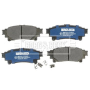 Borg & Beck Rear Brake Solid Discs & Pads fits Toyota Mirai 2014-2020